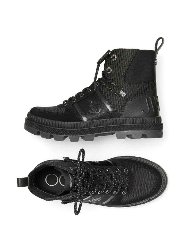 Jimmy Choo Black Normandy Lace-up Boots for Men