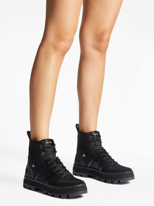 Jimmy Choo Black Normandy Lace-up Boots for Women