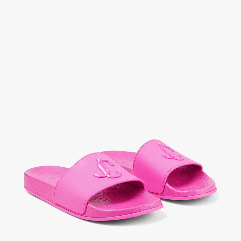 Jimmy Choo Port Monogram-logo Rubber Slides