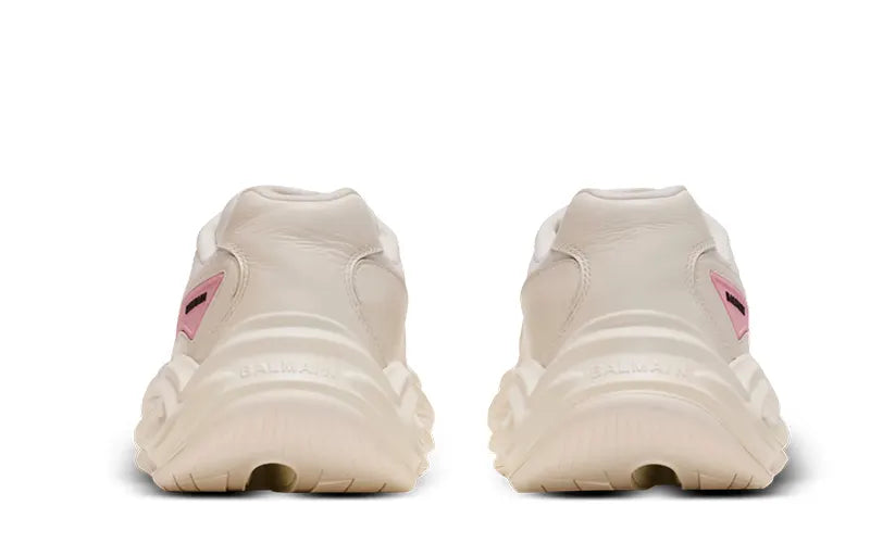 Balmain Run Row Sneakers – White & Pink