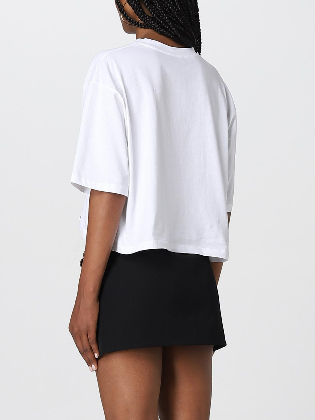 Balmain logo Cropped Cotton T-shirt