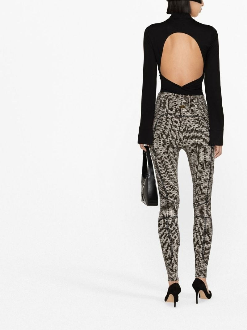 Balmain Monogram Jersey Leggings