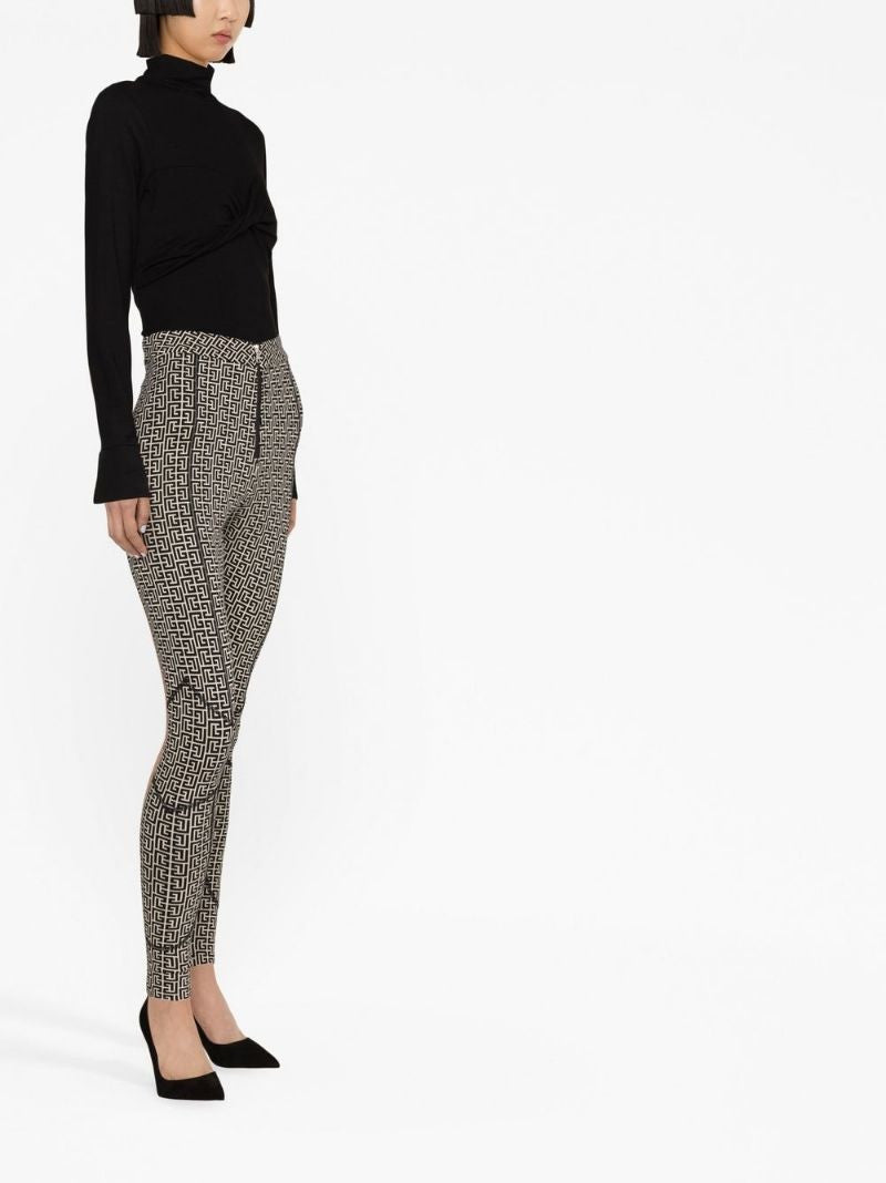 Balmain Monogram Jersey Leggings