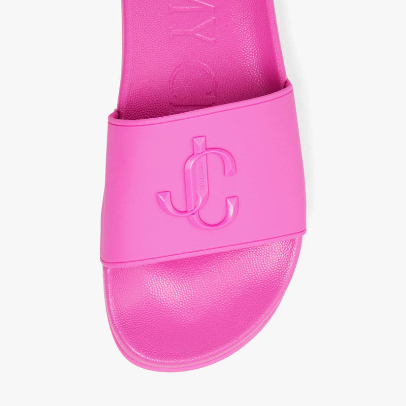 Jimmy Choo Port Monogram-logo Rubber Slides
