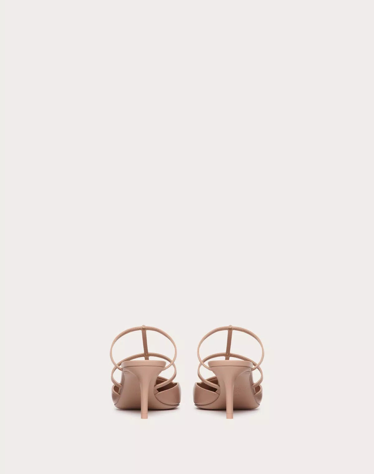 Rockstud Wispy Calfskin Mule 60 mm