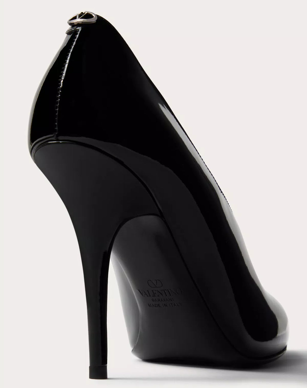 Valentino Garavani Le Salon 105mm patent leather pumps for women, sleek high heel shoes with shiny finish