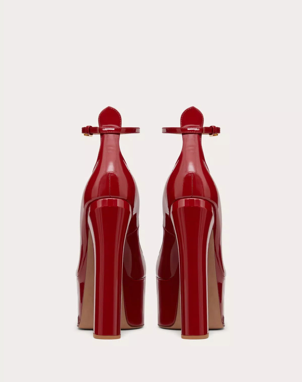 Valentino Garavani Tan-go platform pump in patent leather with 155mm heel, women's fashion shoes, stylish and elegant.