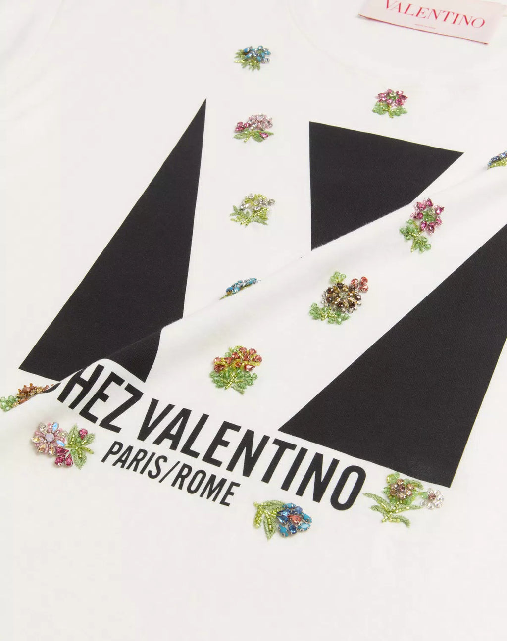 Valentino women's jersey cotton T-shirt with a classic fit, featuring a soft fabric and simple design.