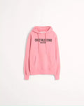 Women’s Valentino cotton hoodie sweatshirt with Chez Valentino print, featuring a hood and casual fit.