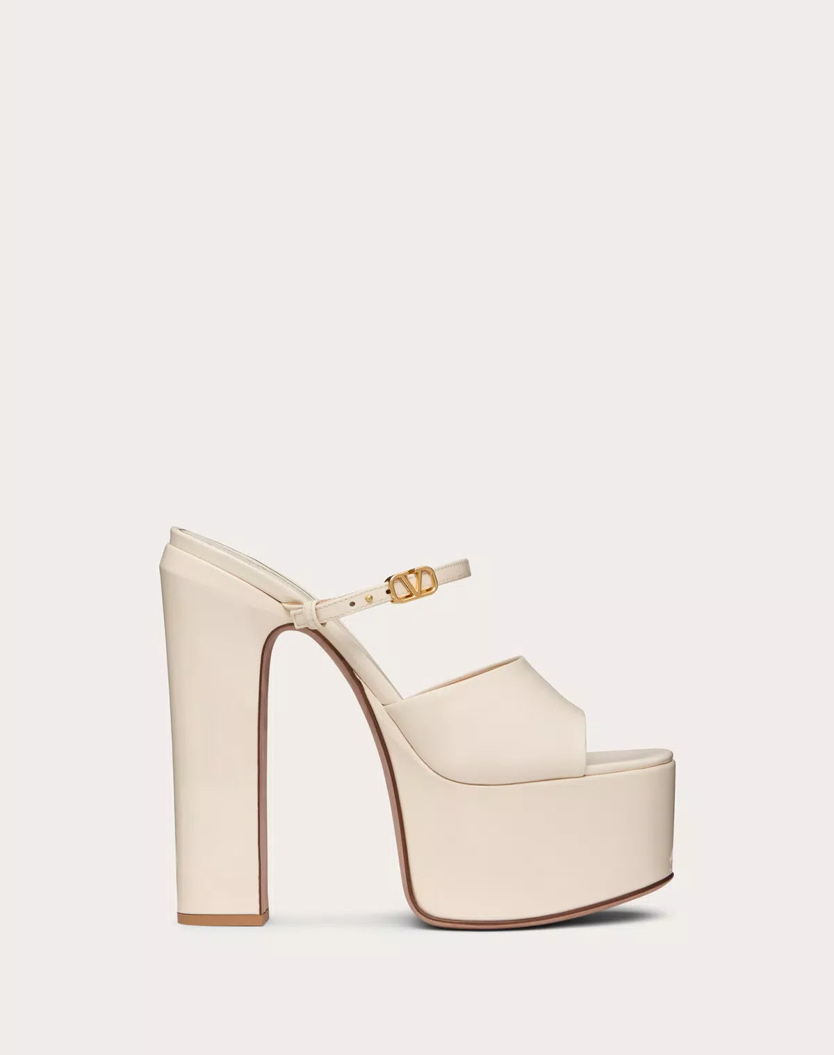 Valentino Garavani Tan-go Platform Patent Leather Slide 155mm