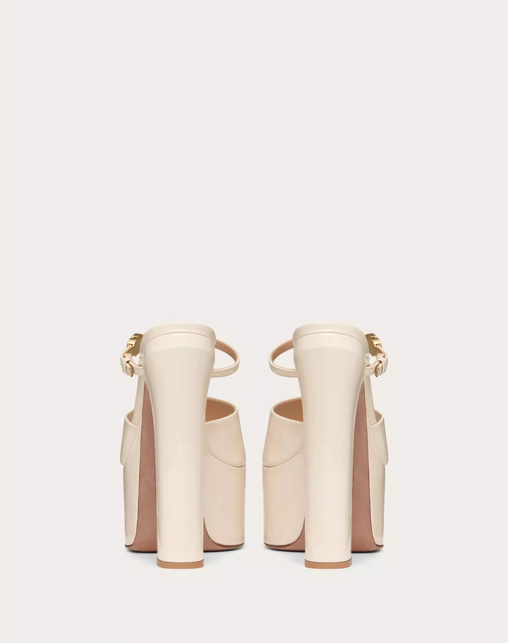 Valentino Garavani Tan-go Platform Patent Leather Slide 155mm