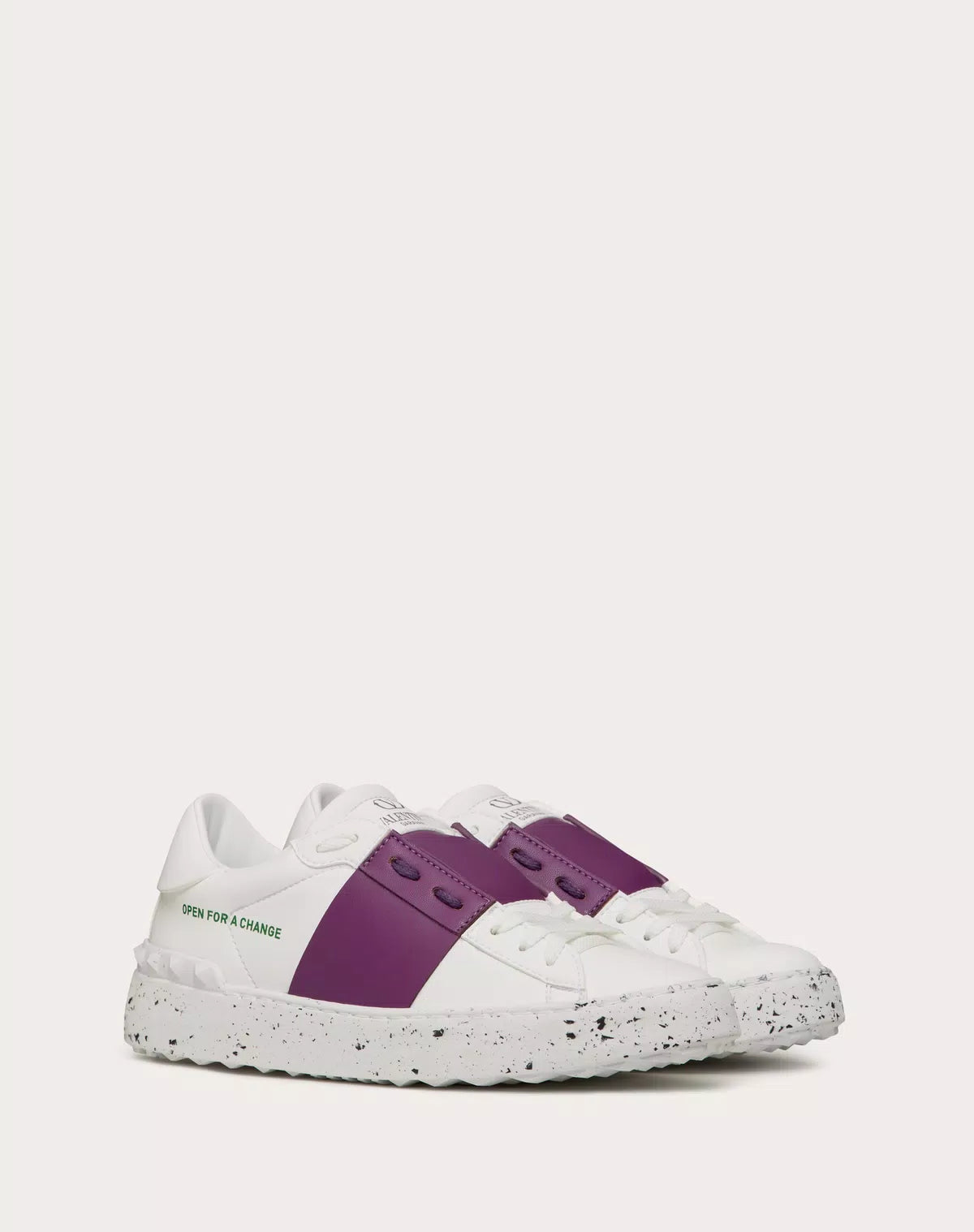 Valentino Open for a Change women's sneakers with stylish design and branded details, shown in a close-up image.
