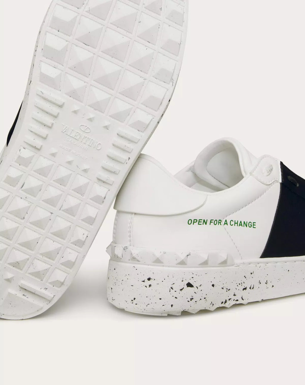 Women Valentino Open for a Change sneaker with stylish design and modern silhouette, featuring white and pastel accents.