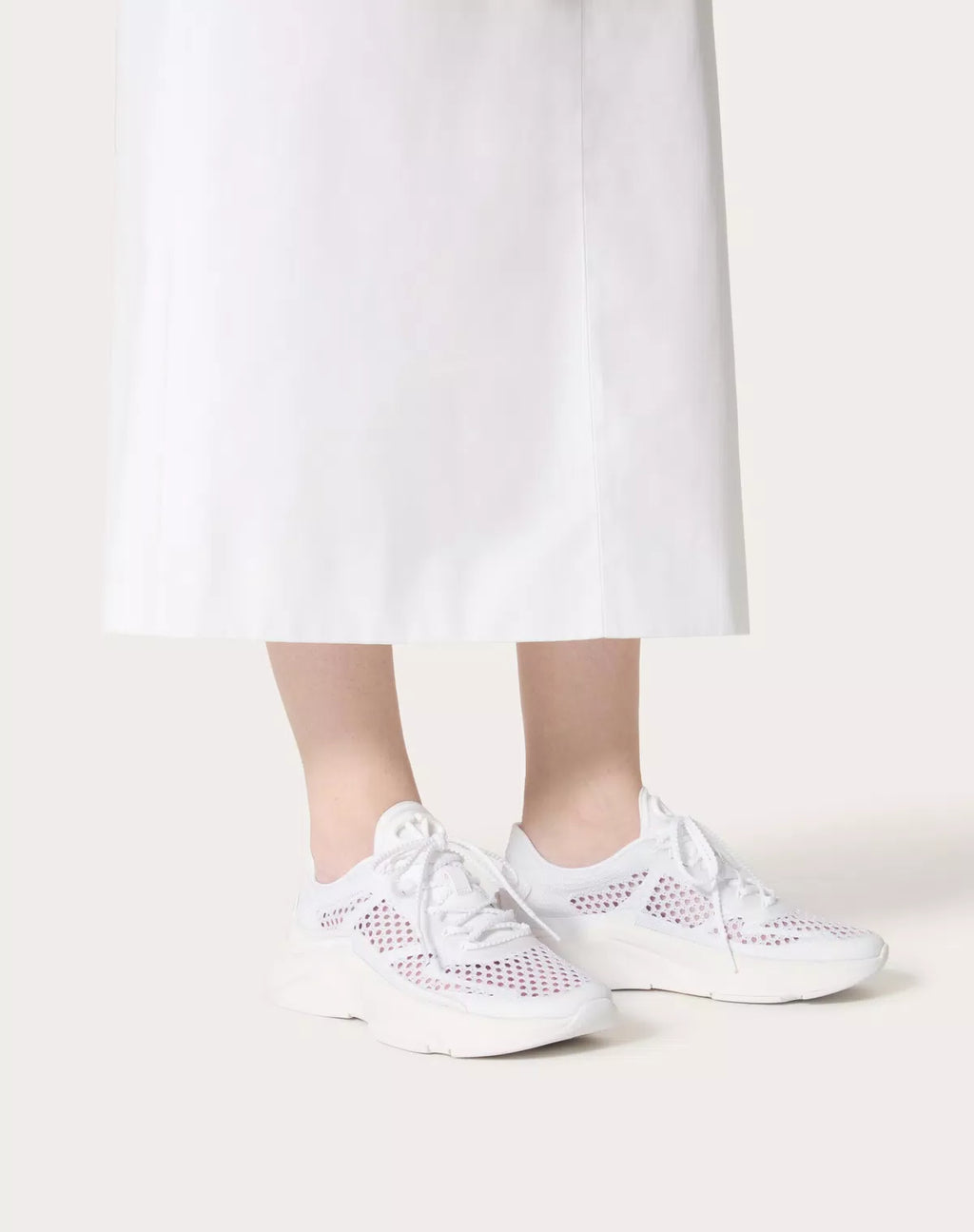 Valentino True Actress Mesh Sneaker for women featuring a stylish mesh design and modern athletic style.