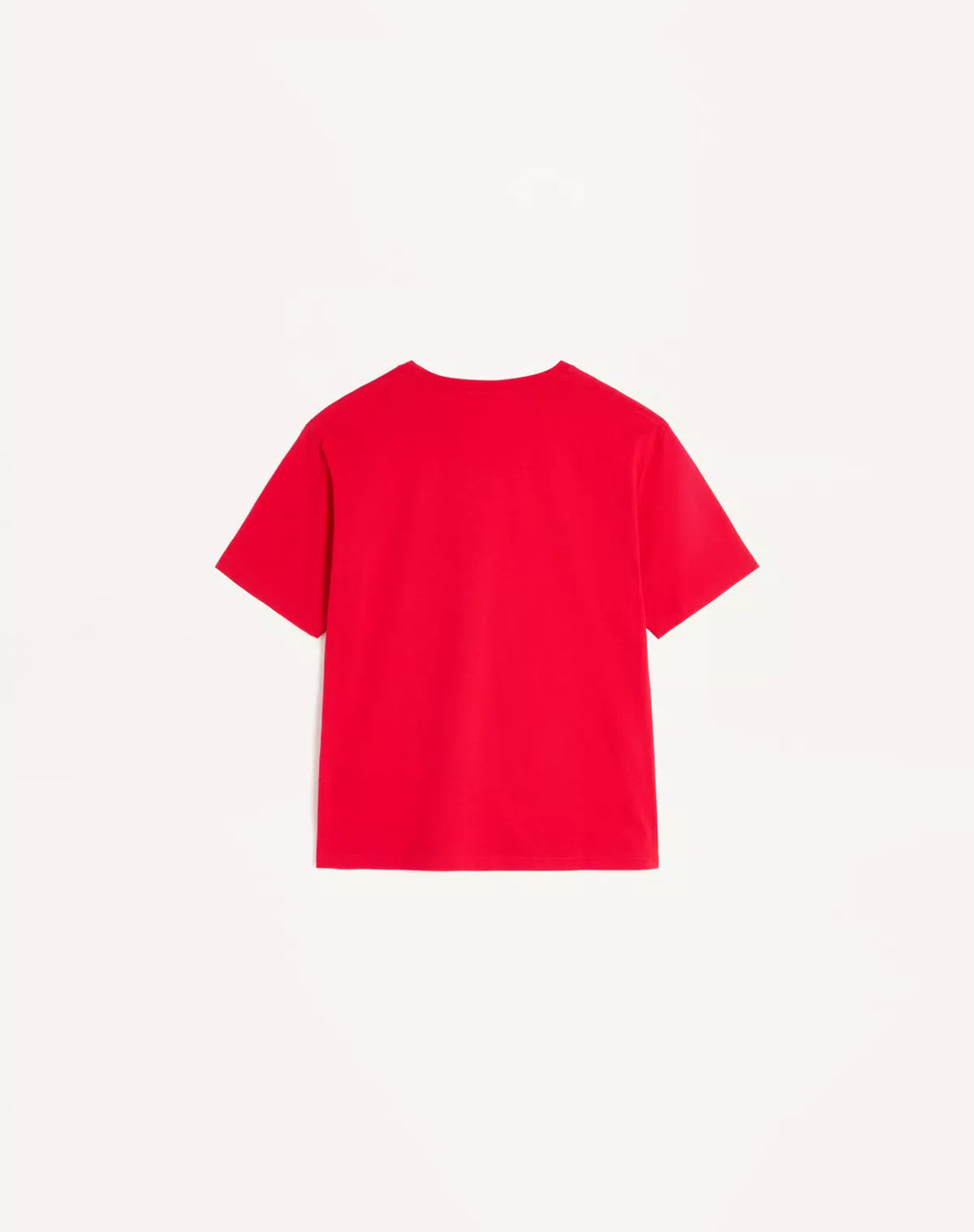 Valentino women's jersey cotton T-shirt with Chez Valentino print, featuring a stylish and comfortable casual design.