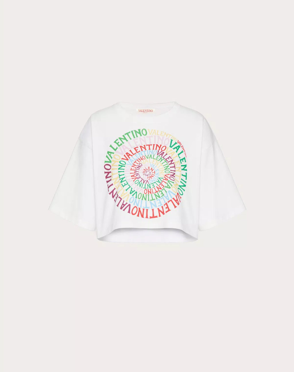 Women’s Valentino Loop Jersey T-shirt with a relaxed fit, featuring a stylish loop detail on the front, casual and comfortable.