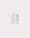 Women’s Valentino Loop Jersey T-shirt with a relaxed fit, featuring a stylish loop detail on the front, casual and comfortable.
