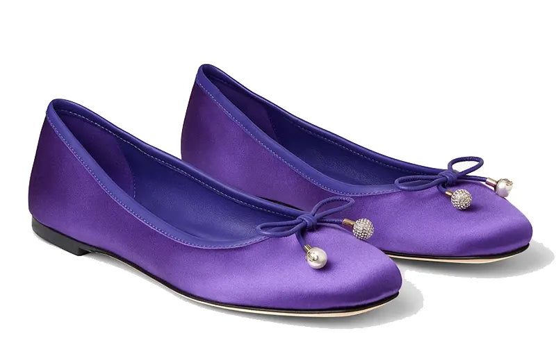Jimmy Choo Elme Velvet Ballet Flats