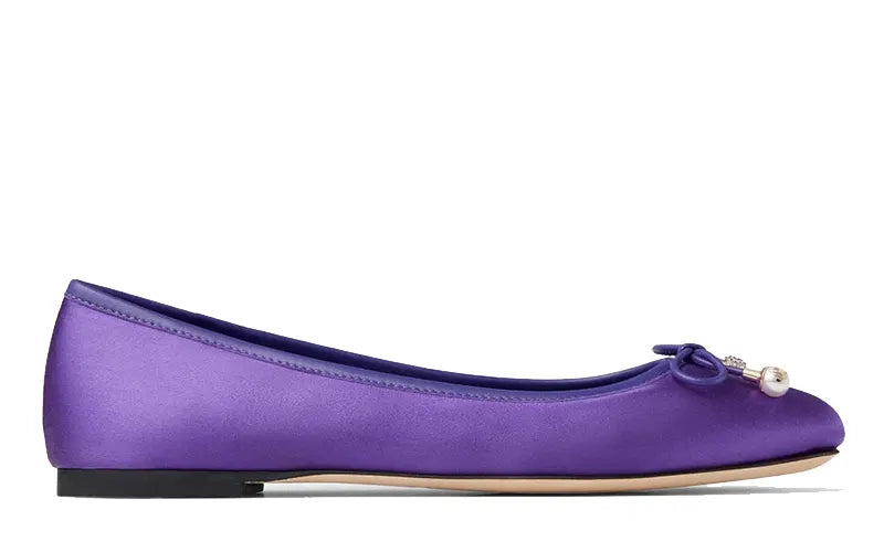 Jimmy Choo Elme Velvet Ballet Flats