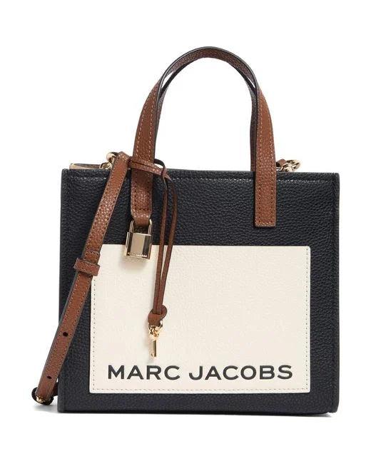 Marc Jacobs Mini Grind Tote Top Handle Small Black Multi