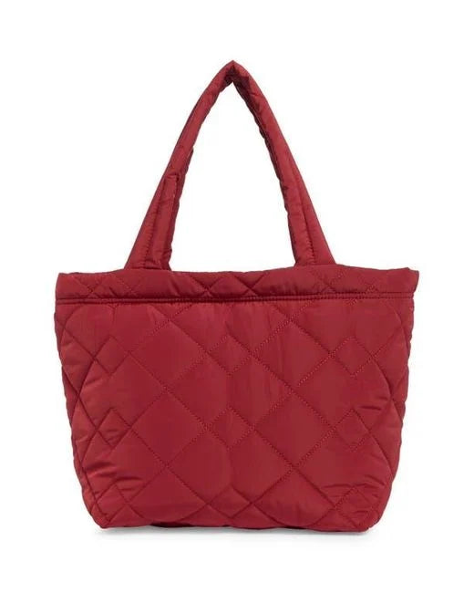 Medium quilted nylon tote bag by Marc Jacobs featuring a stylish design and spacious interior for women.
