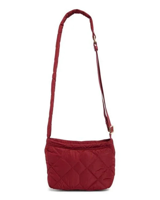 Marc Jacobs women's quilted nylon crossbody bag with adjustable strap and compact design, ideal for everyday use.