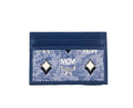 MCM Veritas monogrammed women’s card case with sleek leather design and compact style, ideal for organizing credit cards and IDs.